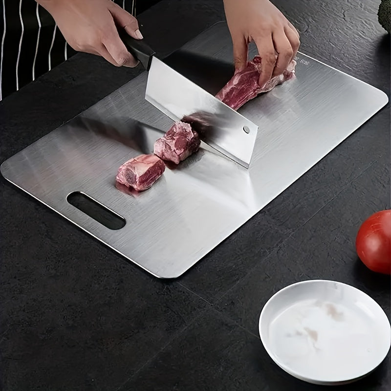 Stainless Steel Cutting Board - Food-Grade 304 Surface