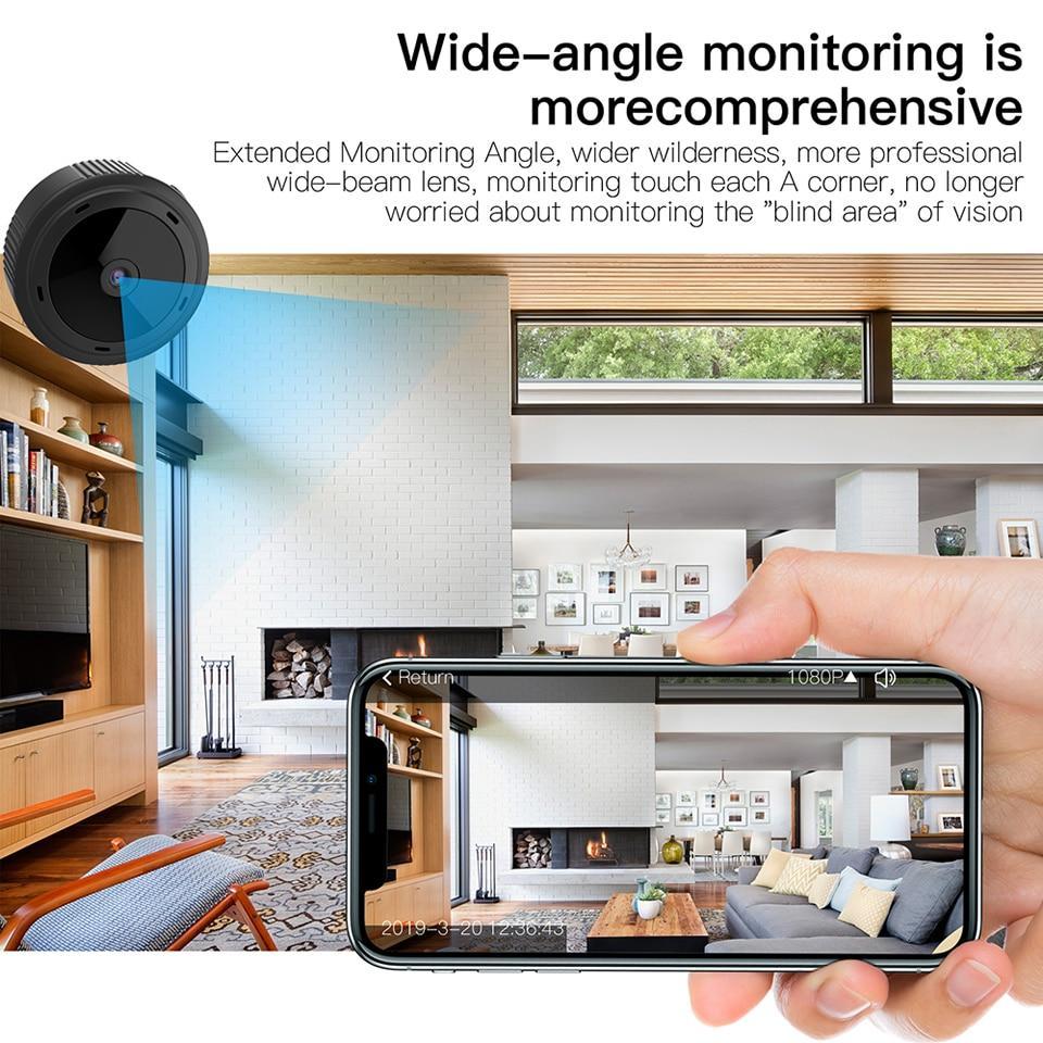1080P WiFi Mini Security Camera with Night Vision and Motion Detection