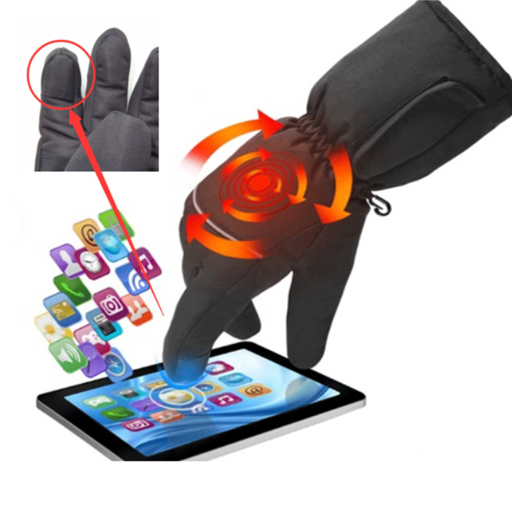 Rechargeable Heated Gloves for Winter Outdoor Activities