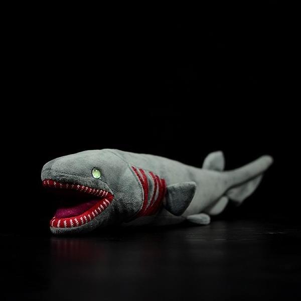 Frilled Shark Plush Stuffed Toy - 20.5 Inch Gray Soft Toy