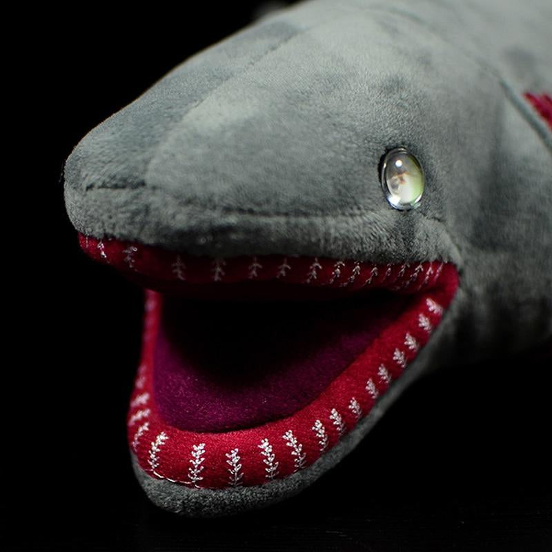 Frilled Shark Plush Stuffed Toy - 20.5 Inch Gray Soft Toy