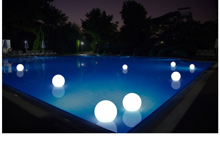 Waterproof RGB LED Garden Ball Light with Remote Control