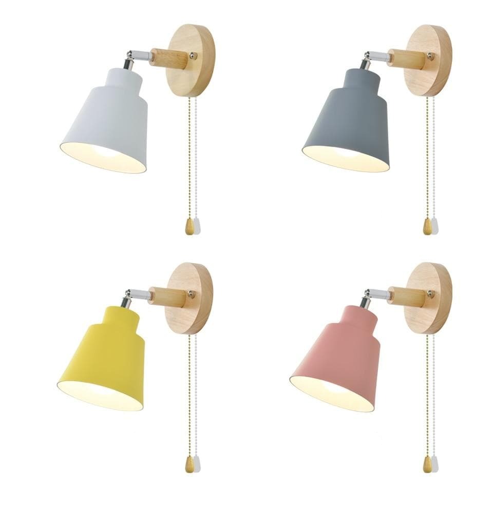 Dimmable Rotating Wall Light with Pull Switch