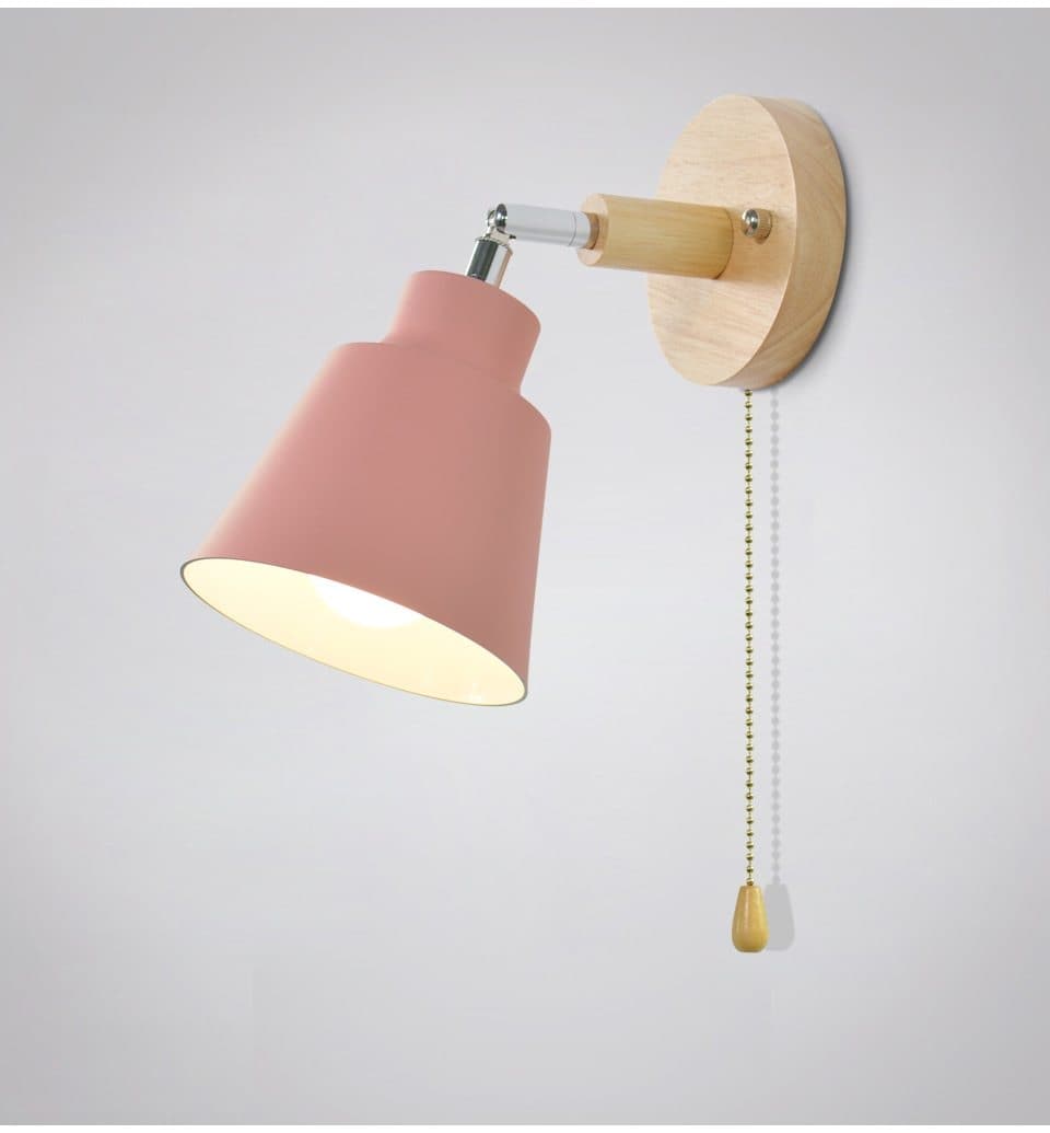 Dimmable Rotating Wall Light with Pull Switch
