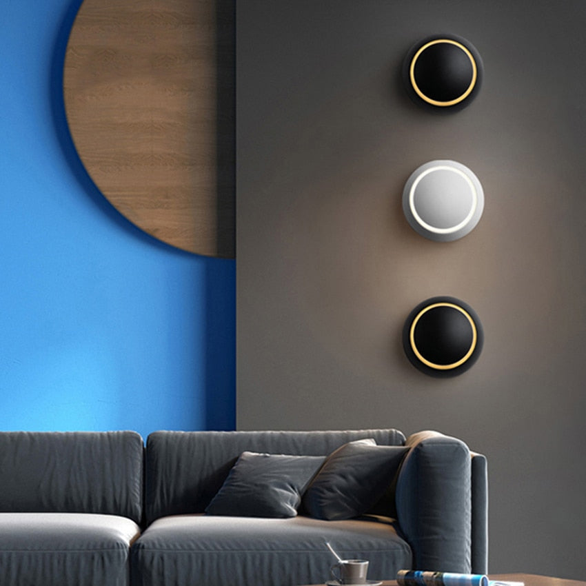 Contemporary LED Wall Light with Frosted Glass