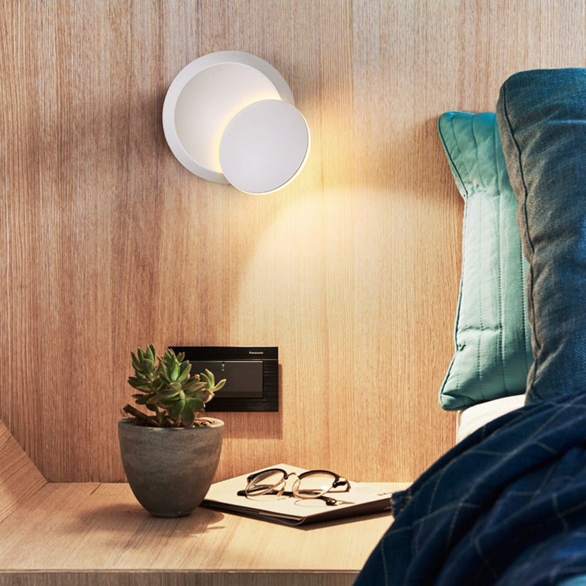 Contemporary LED Wall Light with Frosted Glass