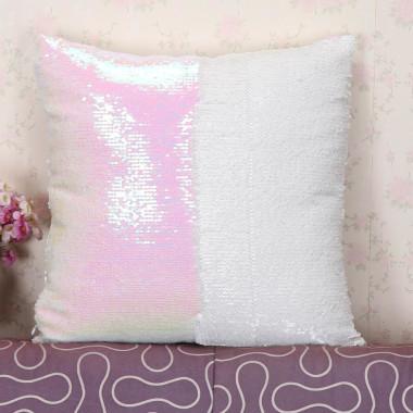 Mermaid Sequin Cushion Cover 16x16 Inches