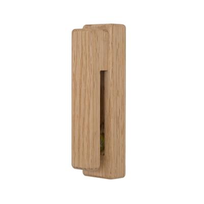 Nordic Wooden Towel Holder with Glass Grip - Beech, Walnut, or Oak
