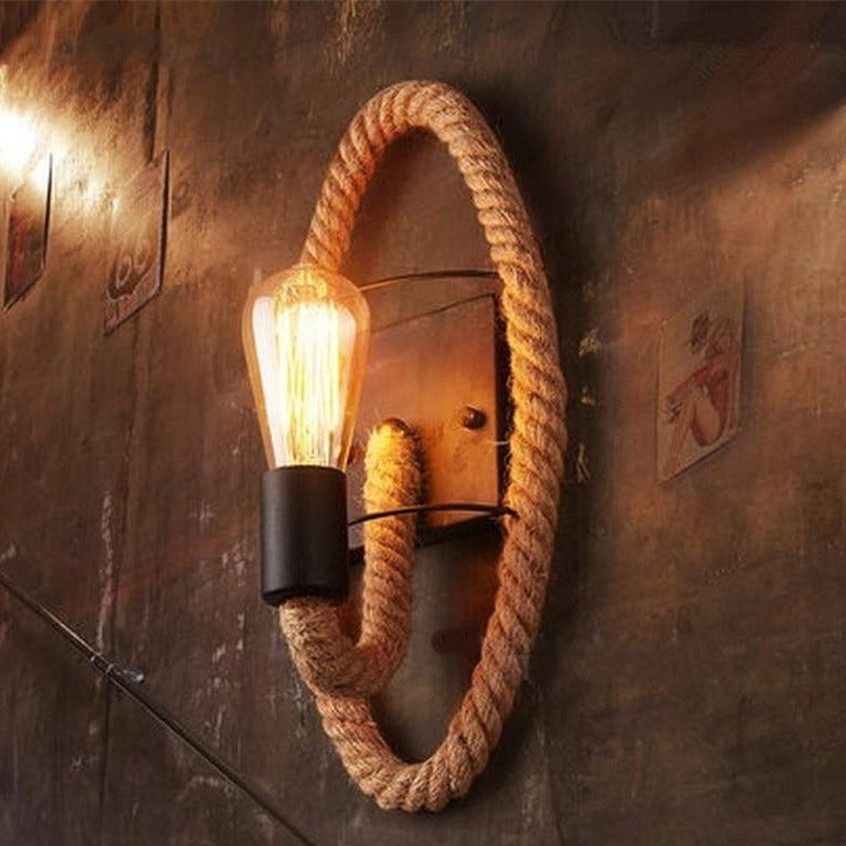 Vintage Rope Wall Mounted Light Fixture