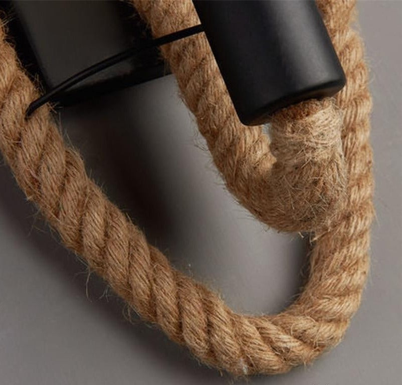Vintage Rope Wall Light with E27 Base