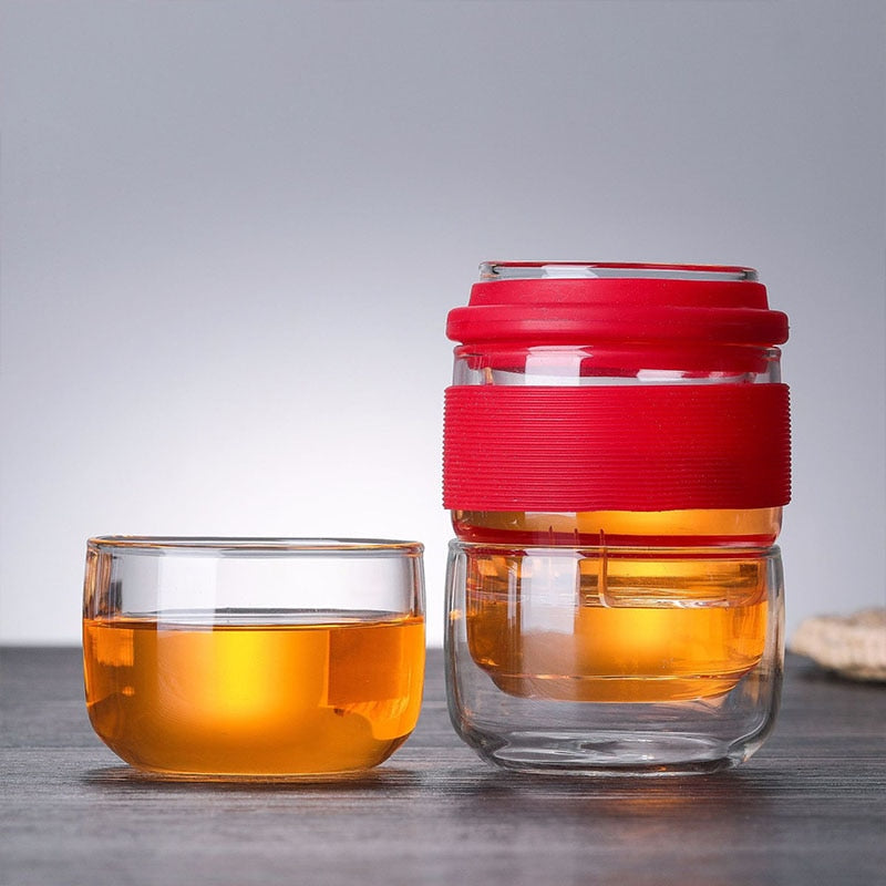 Mini Heat-Resistant Glass Travel Teapot