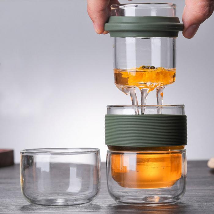 Mini Heat-Resistant Glass Travel Teapot