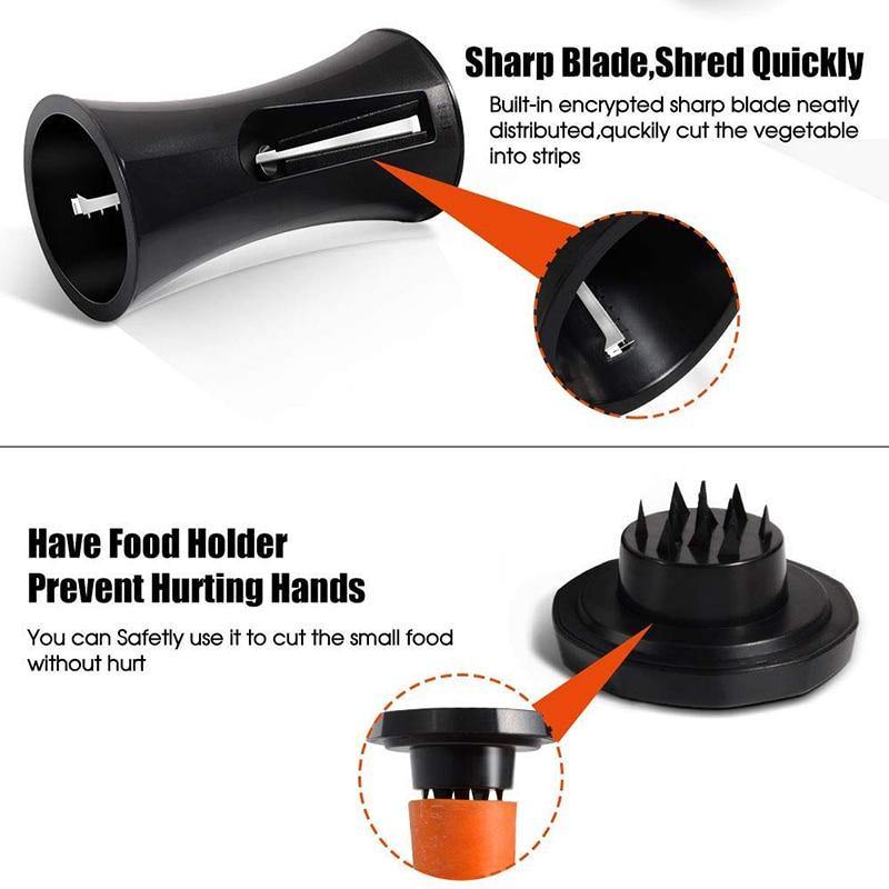 Vegetable Spiralizer with Interchangeable Blades