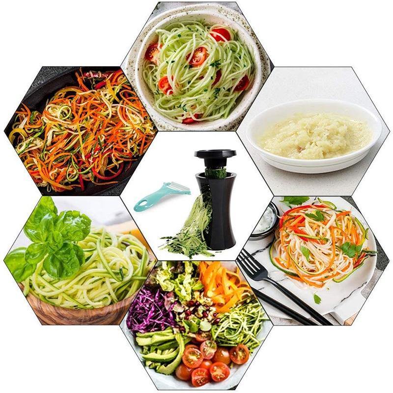 Vegetable Spiralizer with Interchangeable Blades