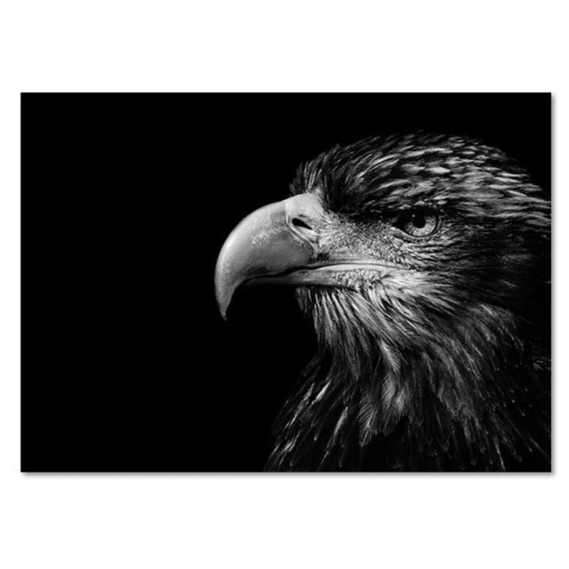 Black and White African Wildlife Canvas Wall Art