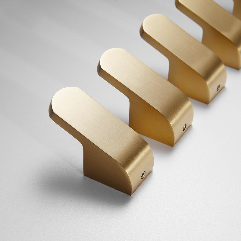 Golden Brass Wall Hook for Coats and Towels
