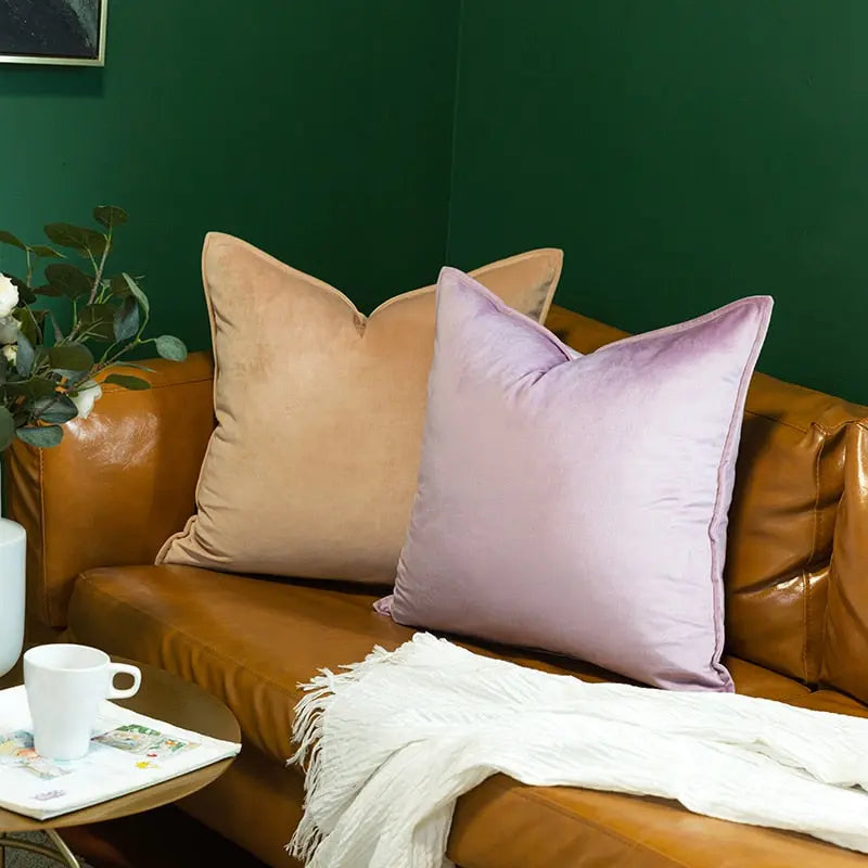 Luxury Velvet Pillowcase with Hidden Zipper