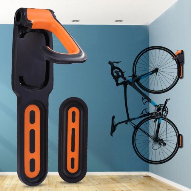 Wall-Mounted Bicycle Rack for All Bike Types - Black Blue