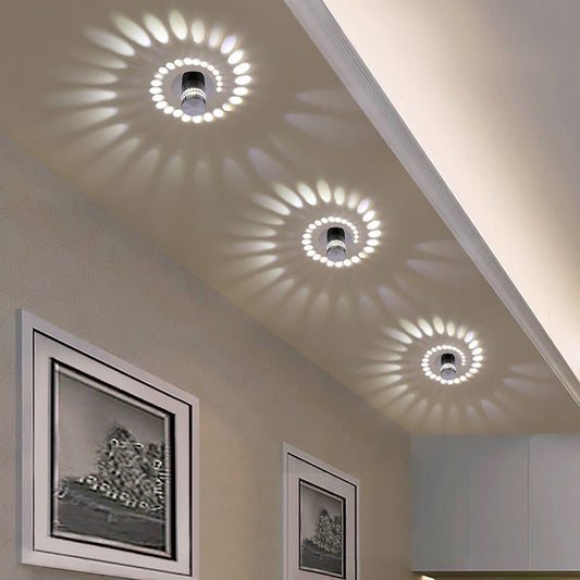 Spiral LED Downlight - Energy-Efficient Wall/Ceiling Lamp