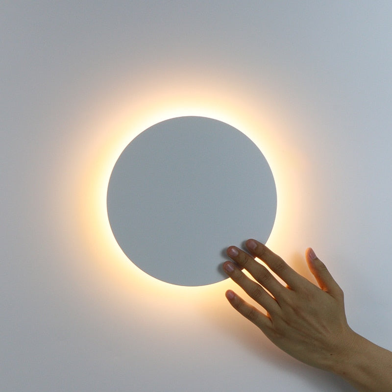 Touch LED Iron Wall Light with Acrylic Shade
