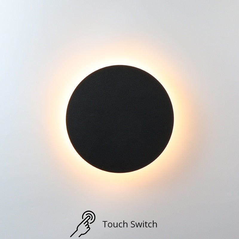 Touch LED Wall Light with Iron and Acrylic Design