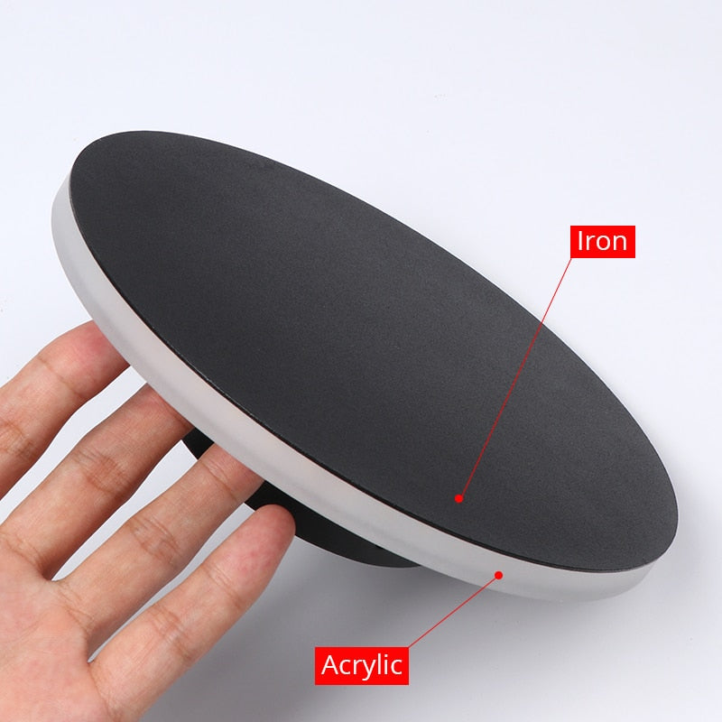 Touch LED Wall Light with Iron and Acrylic Design