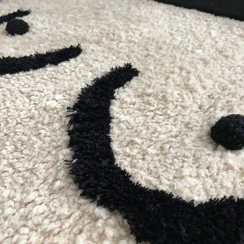 Anti-Slip Plush Bath Mat with Breast Design