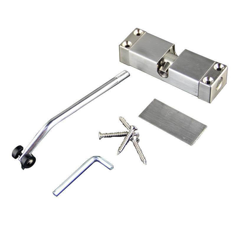 Adjustable Stainless Steel Automatic Door Closer for Up to 30 kg
