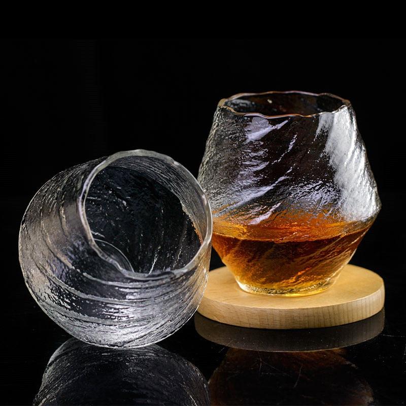 Japanese Crystal Whiskey Glass - Eco-Friendly Ukiyo Design