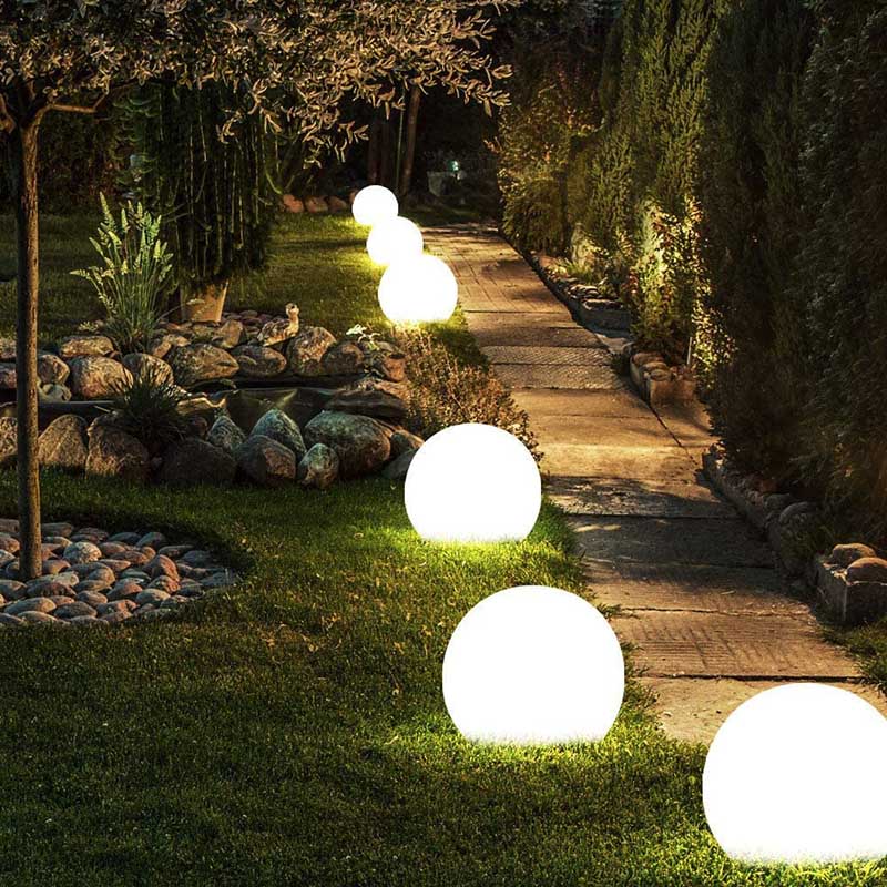 Wireless Weatherproof LED Globe Light with 16 Colors