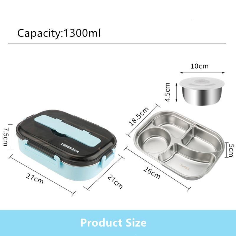 Leak-Proof Stainless Steel Lunchbox Container
