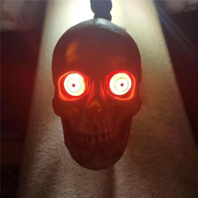 Skull LED Night Light - Realistic Resin Halloween Decor