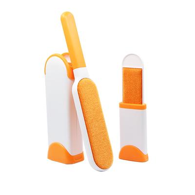 Eco-Friendly Pet Hair Removal Brush with Self-Cleaning Base