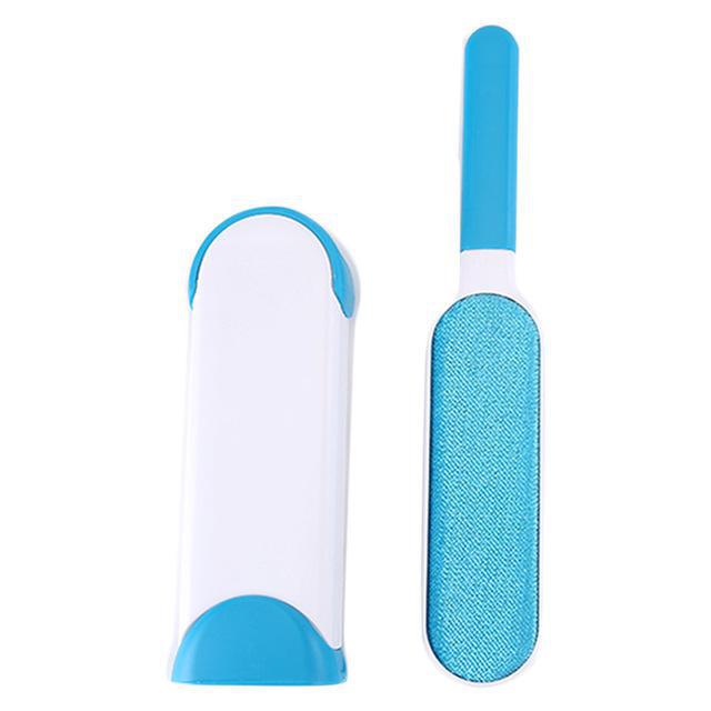 Eco-Friendly Pet Hair Removal Brush with Self-Cleaning Base