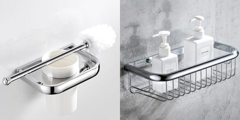 Stainless Steel Bathroom Hardware Set - Timeless Contemporary Design