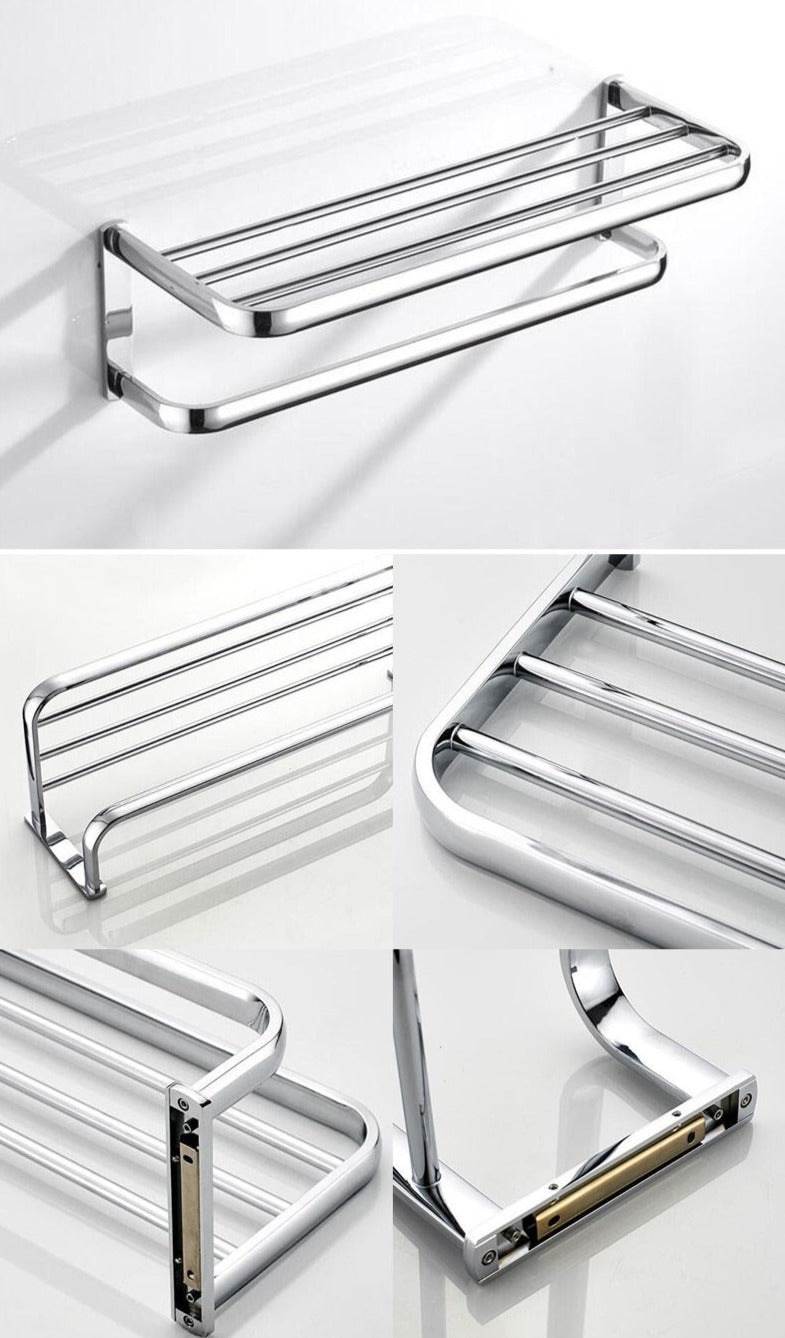 Stainless Steel Bathroom Hardware Set - Timeless Contemporary Design