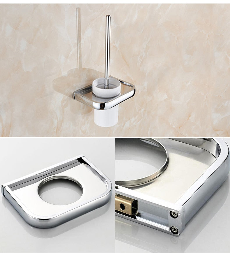 Stainless Steel Bathroom Hardware Set - Timeless Contemporary Design