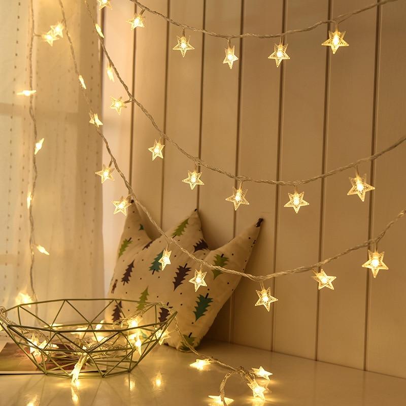 Battery-Powered Star String Lights for Kids' Rooms