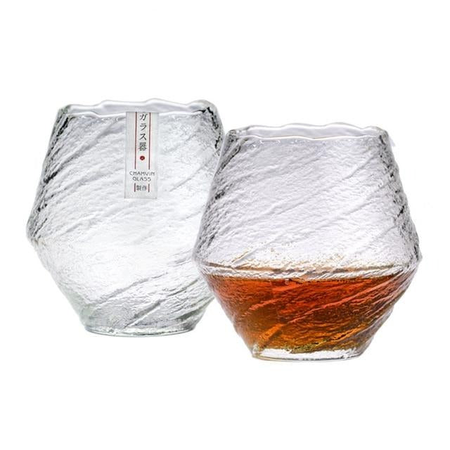 Japanese Crystal Whiskey Glass - Eco-Friendly Ukiyo Design