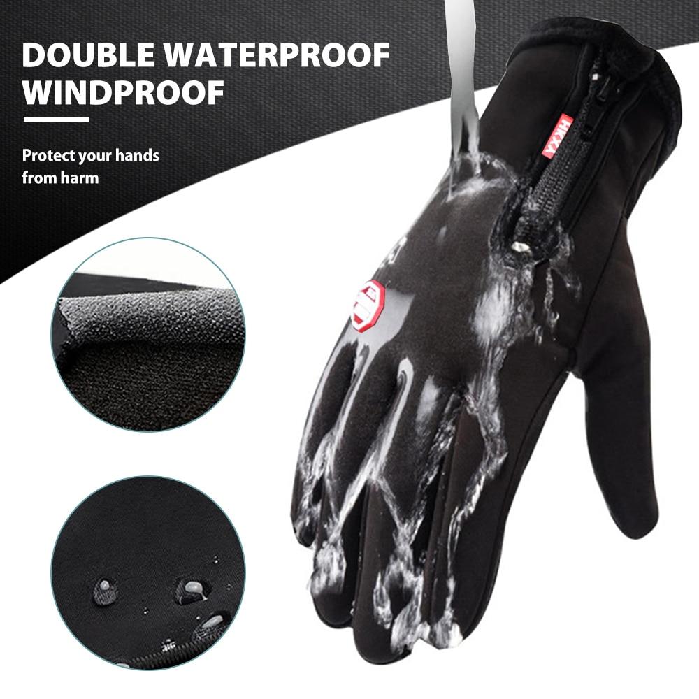 USB Heated Touchscreen Winter Gloves with Fleece Lining
