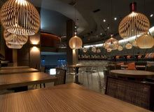 Handcrafted Wooden Pendant Lamp - Adjustable Height, Artisanal Design