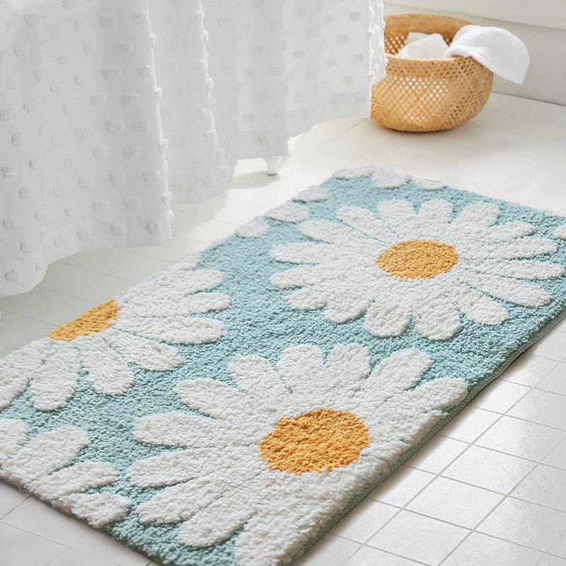 Daisy Bloom Non-Slip Bath Mat