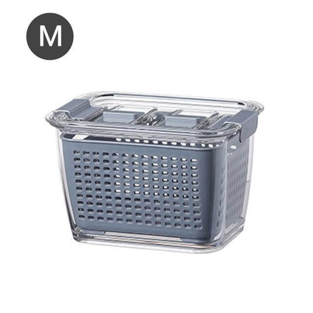 Multifunctional Vegetable and Fruit Drainage Organizer with Lid