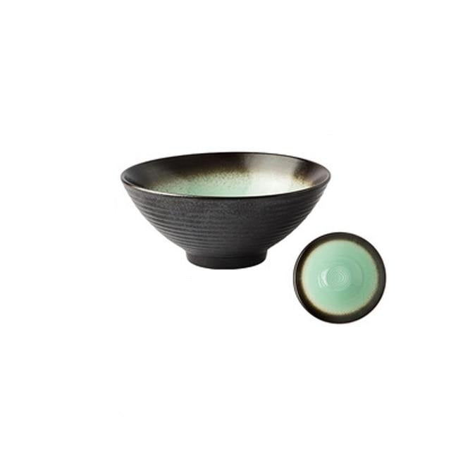 Japanese Ceramic Ramen Bowl - Eco-Friendly, 1200 mL Capacity, 6 Colors