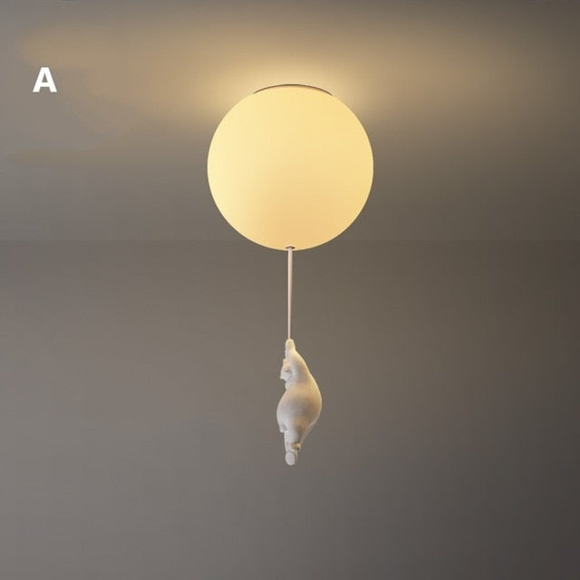 Balloon Bear Ceiling Light Fixture