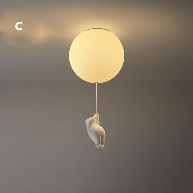 Balloon Bear Ceiling Light Fixture