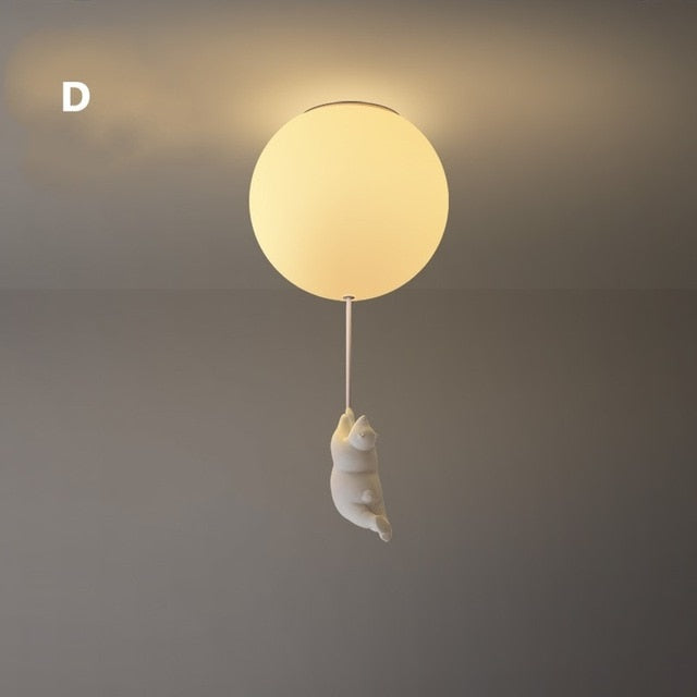 Balloon Bear Ceiling Light Fixture