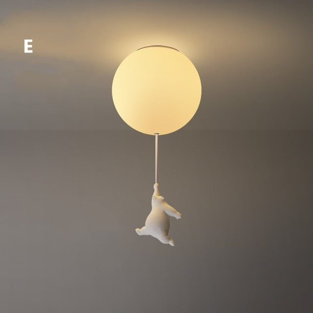 Balloon Bear Ceiling Light Fixture