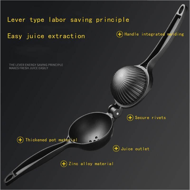 Minimalist Zinc Alloy Lemon Squeezer