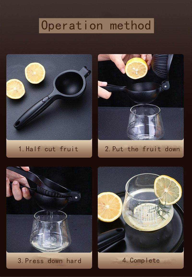 Minimalist Zinc Alloy Lemon Squeezer